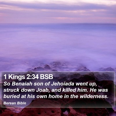 1 Kings 2:34 BSB Bible Verse Image
