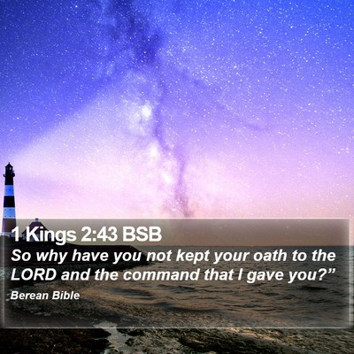 1 Kings 2:43 BSB Bible Verse Image