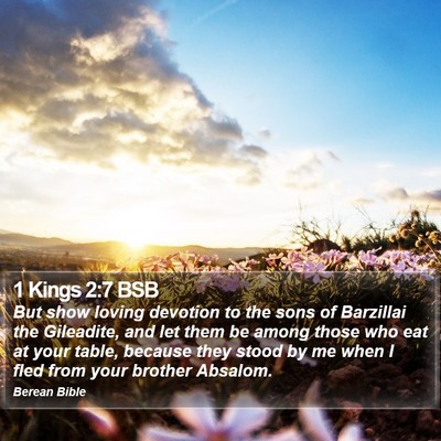 1 Kings 2:7 BSB Bible Verse Image
