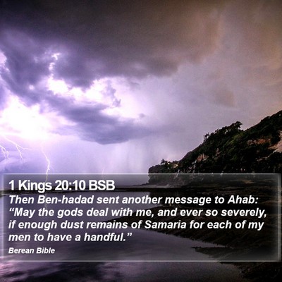 1 Kings 20:10 BSB Bible Verse Image
