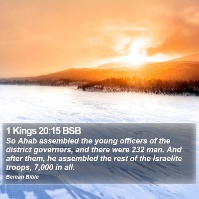 1 Kings 20:15 BSB Bible Verse Image