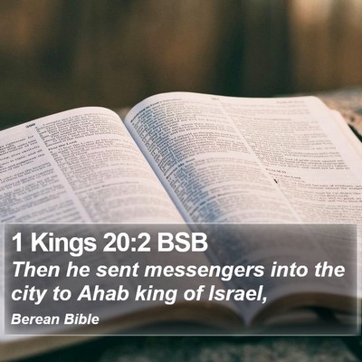 1 Kings 20:2 BSB Bible Verse Image