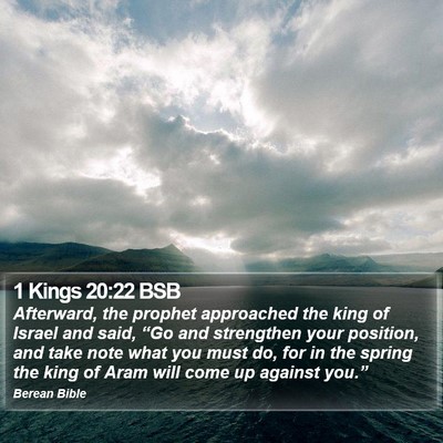 1 Kings 20:22 BSB Bible Verse Image