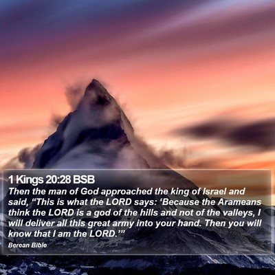 1 Kings 20:28 BSB Bible Verse Image