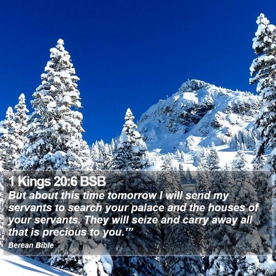 1 Kings 20:6 BSB Bible Verse Image