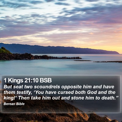 1 Kings 21:10 BSB Bible Verse Image