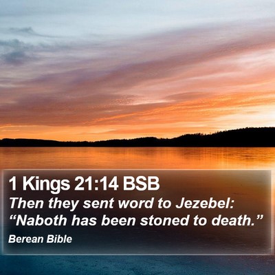 1 Kings 21:14 BSB Bible Verse Image