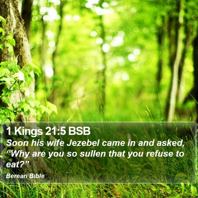 1 Kings 21:5 BSB Bible Verse Image