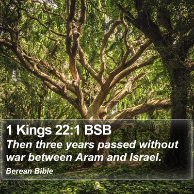1 Kings 22:1 BSB Bible Verse Image