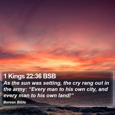 1 Kings 22:36 BSB Bible Verse Image