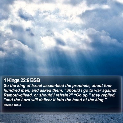 1 Kings 22:6 BSB Bible Verse Image