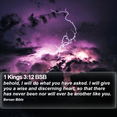 1 Kings 3:12 BSB Bible Verse Image