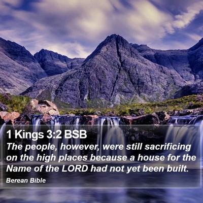 1 Kings 3:2 BSB Bible Verse Image