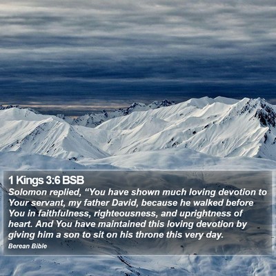 1 Kings 3:6 BSB Bible Verse Image
