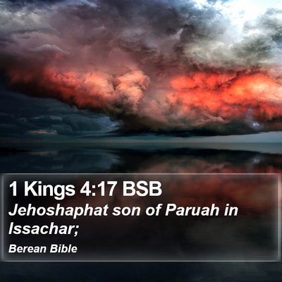 1 Kings 4:17 BSB Bible Verse Image