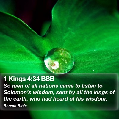 1 Kings 4:34 BSB Bible Verse Image