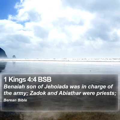 1 Kings 4:4 BSB Bible Verse Image