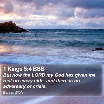 1 Kings 5:4 BSB Bible Verse Image