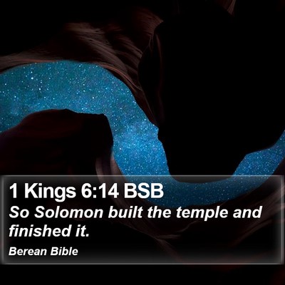 1 Kings 6:14 BSB Bible Verse Image