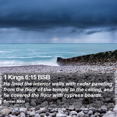 1 Kings 6:15 BSB Bible Verse Image