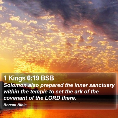 1 Kings 6:19 BSB Bible Verse Image