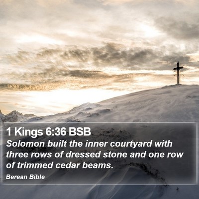 1 Kings 6:36 BSB Bible Verse Image