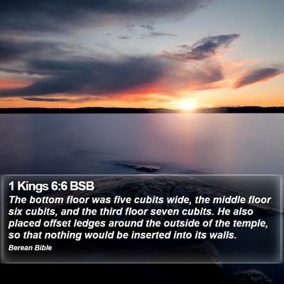 1 Kings 6:6 BSB Bible Verse Image
