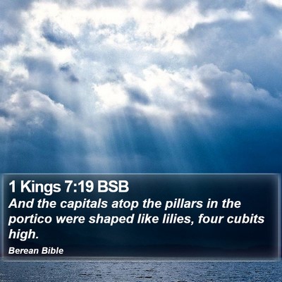 1 Kings 7:19 BSB Bible Verse Image