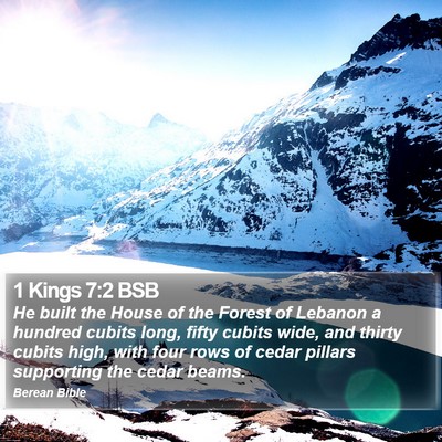 1 Kings 7:2 BSB Bible Verse Image