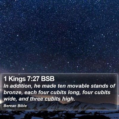 1 Kings 7:27 BSB Bible Verse Image