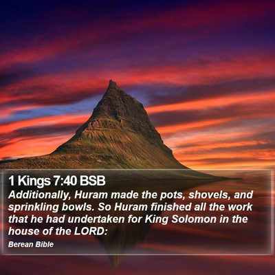 1 Kings 7:40 BSB Bible Verse Image