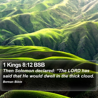 1 Kings 8:12 BSB Bible Verse Image