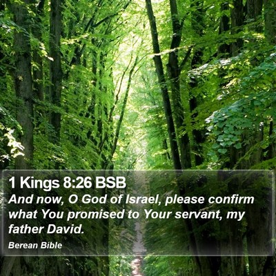 1 Kings 8:26 BSB Bible Verse Image