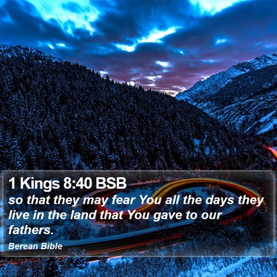 1 Kings 8:40 BSB Bible Verse Image