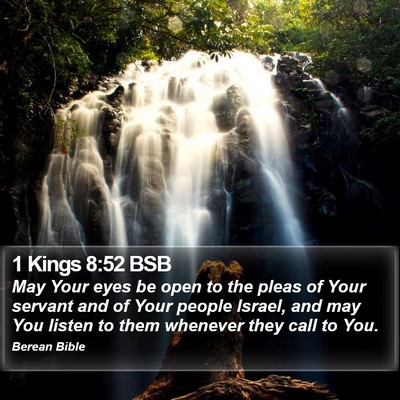 1 Kings 8:52 BSB Bible Verse Image