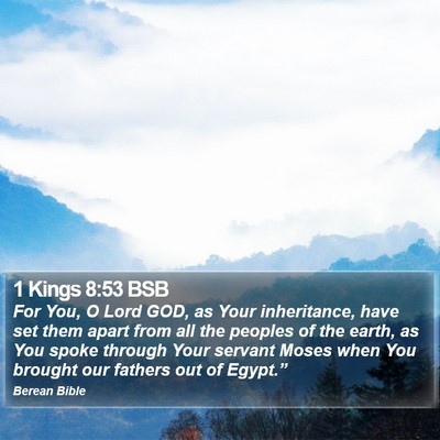 1 Kings 8:53 BSB Bible Verse Image