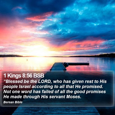 1 Kings 8:56 BSB Bible Verse Image