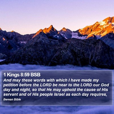 1 Kings 8:59 BSB Bible Verse Image