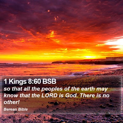 1 Kings 8:60 BSB Bible Verse Image