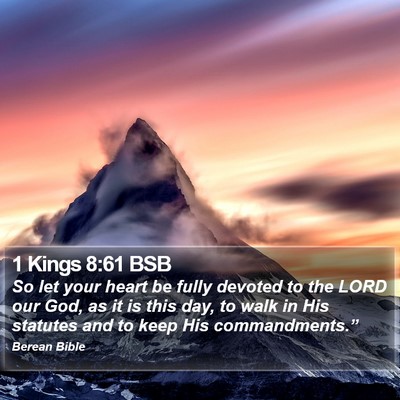 1 Kings 8:61 BSB Bible Verse Image