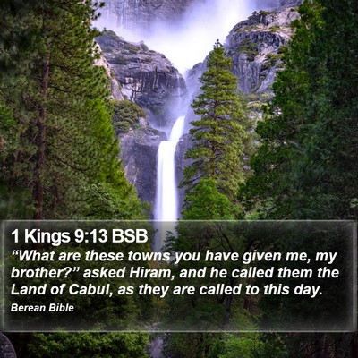 1 Kings 9:13 BSB Bible Verse Image