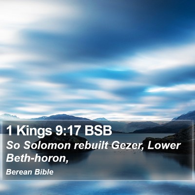1 Kings 9:17 BSB Bible Verse Image