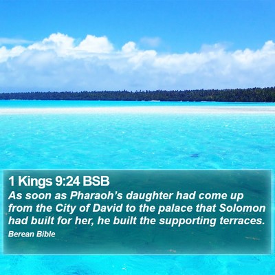 1 Kings 9:24 BSB Bible Verse Image