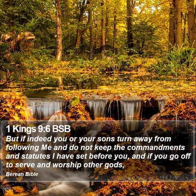 1 Kings 9:6 BSB Bible Verse Image