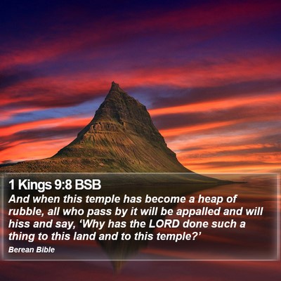 1 Kings 9:8 BSB Bible Verse Image