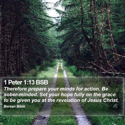 1 Peter 1:13 BSB Bible Verse Image
