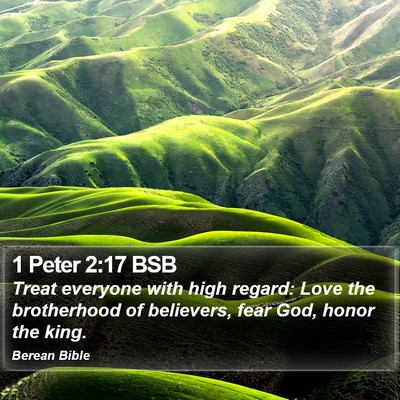 1 Peter 2:17 BSB Bible Verse Image
