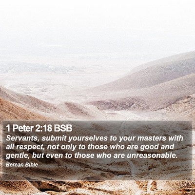 1 Peter 2:18 BSB Bible Verse Image