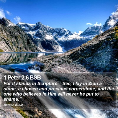 1 Peter 2:6 BSB Bible Verse Image