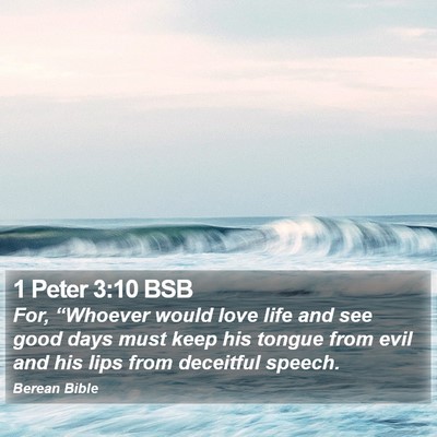 1 Peter 3:10 BSB Bible Verse Image
